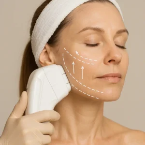 Woman having HI-FU to reduce wrinkles call LA LIPO Swindon Now!