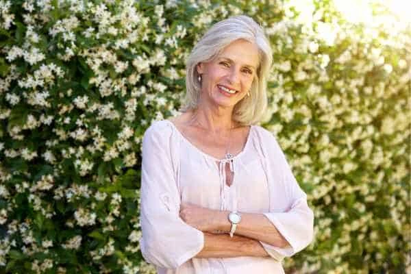 Older woman happy with urinary incontinence treatment Swindon