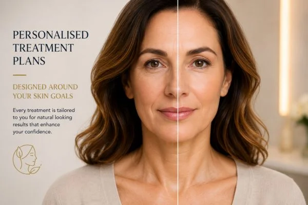 Before and after results of Collagen Lift Therapy Swindon